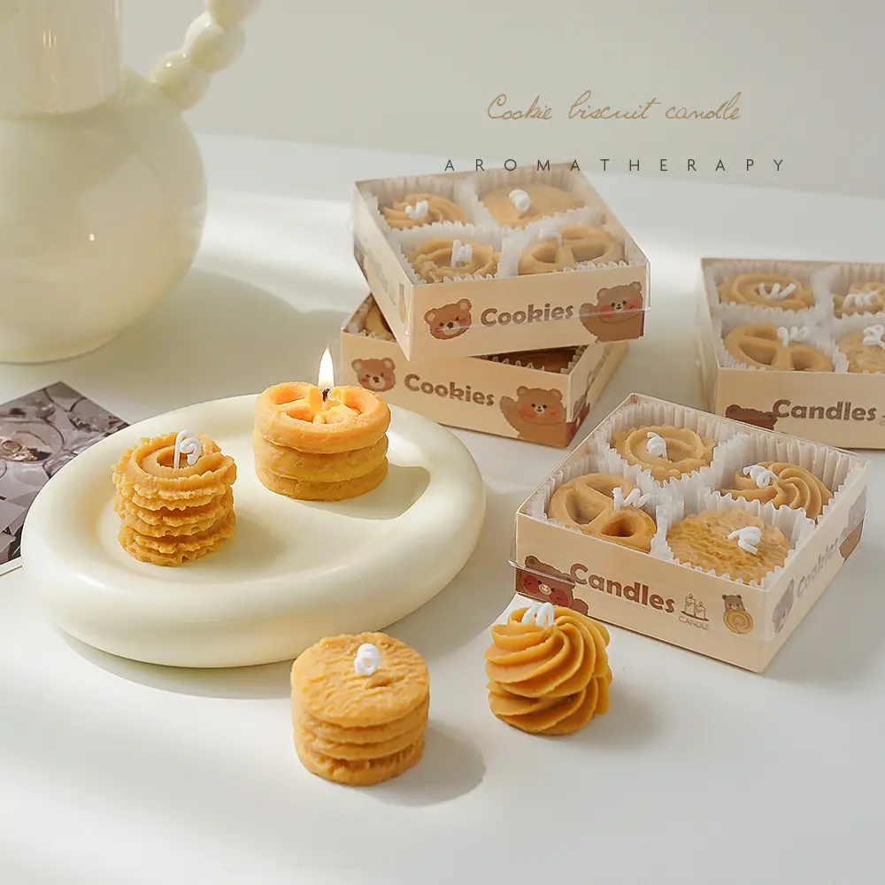Handmade cookies candle sets soy wax decorative candles for home Denmark