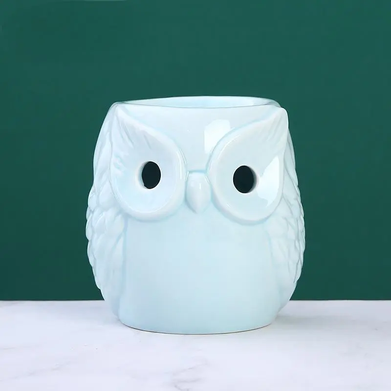 Owl Shaped Ceramic Wax Melt Warmer Decorative Candle Holder USA