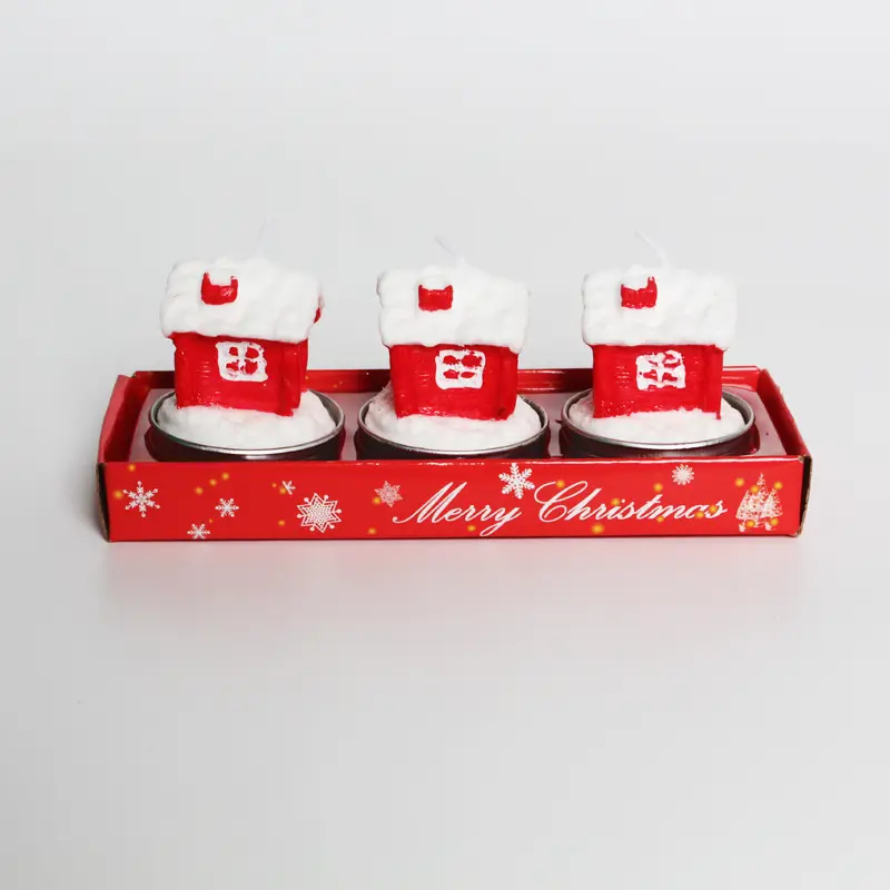 Christmas themed candle gift set holiday decorations UK